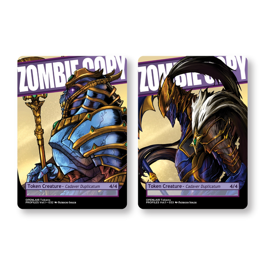 Zombie Copy Token Pack for Magic the Gathering  MTG: 4 pack Zombie Copy Tokens - Patricio Soler