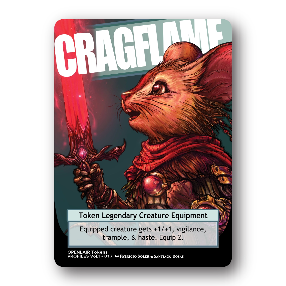 Cragflame Token Pack for Magic the Gathering  MTG: 4 pack Cragflame Tokens - Patricio Soler