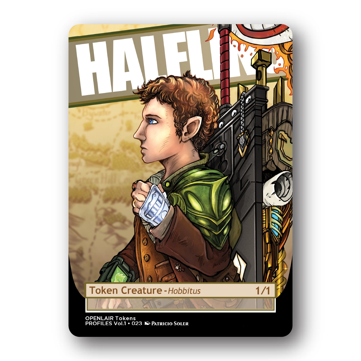 Halfling Token Pack for Magic the Gathering  MTG: 4 pack 1/1 Halflfing Tokens - Patricio Soler