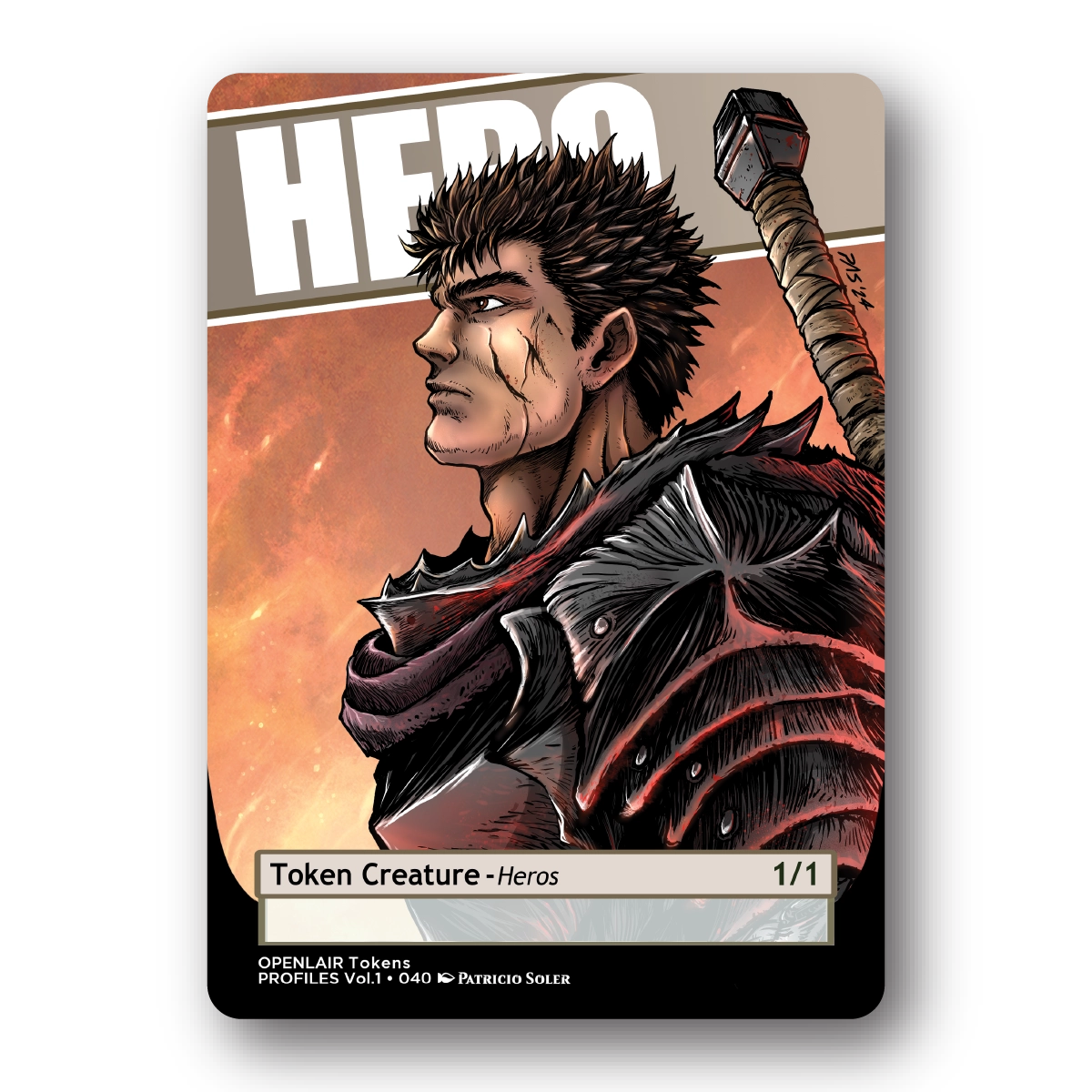 Hero Token Pack for Magic the Gathering  MTG: 4 pack Hero Tokens - Patricio Soler