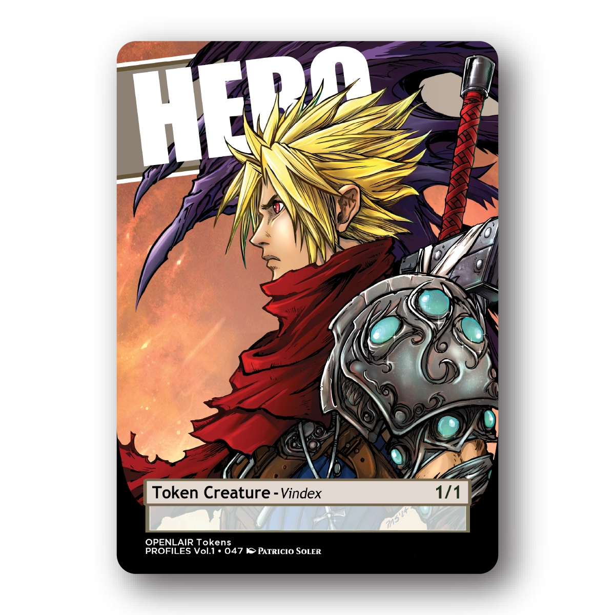 Hero Token Pack for Magic the Gathering  MTG: 4 pack Hero Tokens - Patricio Soler