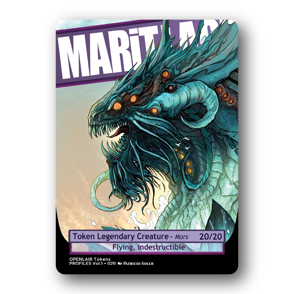 Marit Lage Token Pack for Magic the Gathering  MTG: 4 pack 20/20 Marit Lage Tokens - Patricio Soler