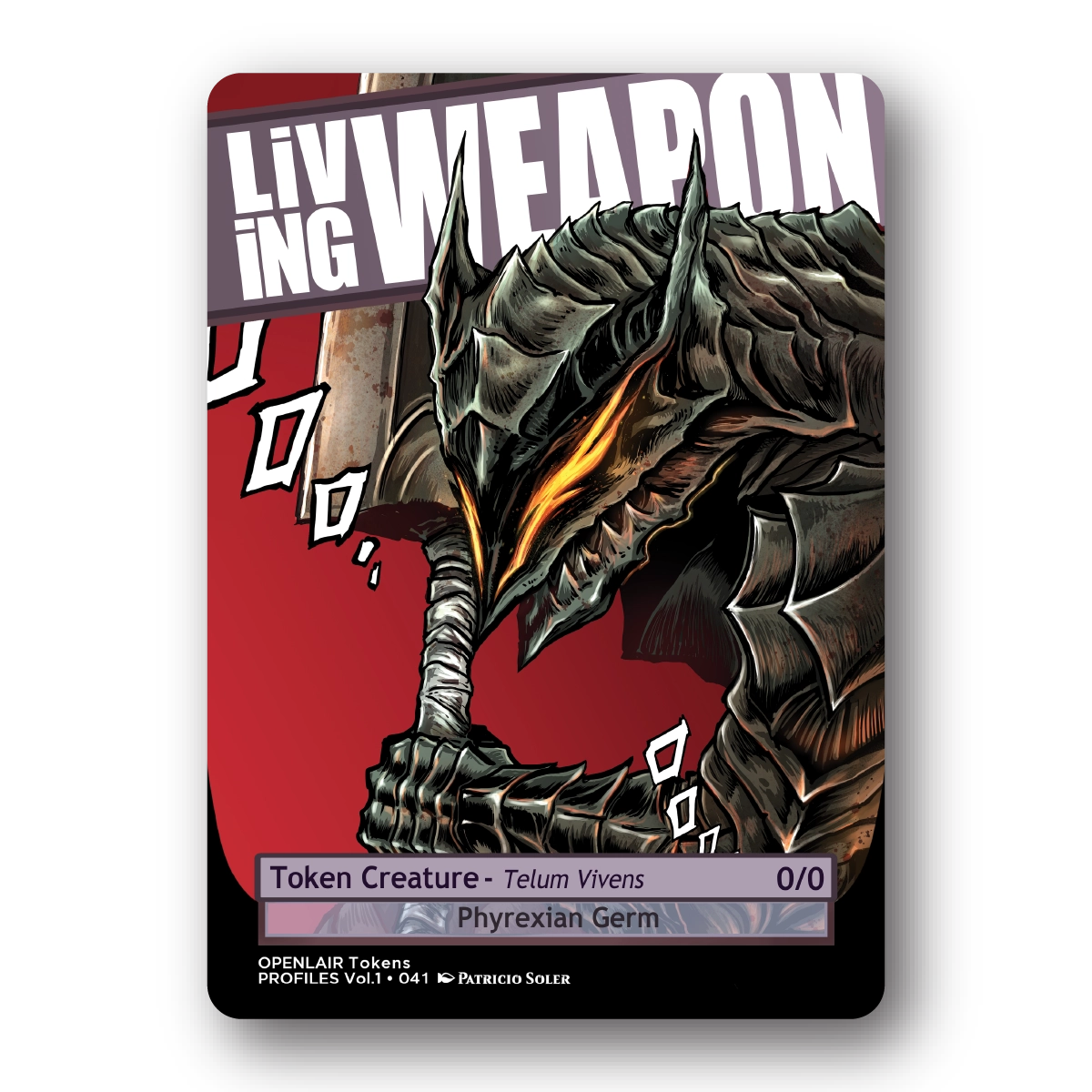 Phyrexian Germ Token Pack for Magic the Gathering  MTG: 4 pack 0/0 Phyrexian Germ Tokens - Patricio Soler