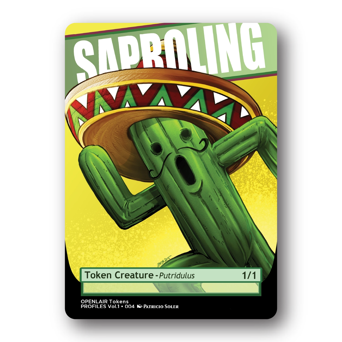 Saproling Token Pack for Magic the Gathering  MTG: 4 pack 1/1 Saproling Tokens - Patricio Soler