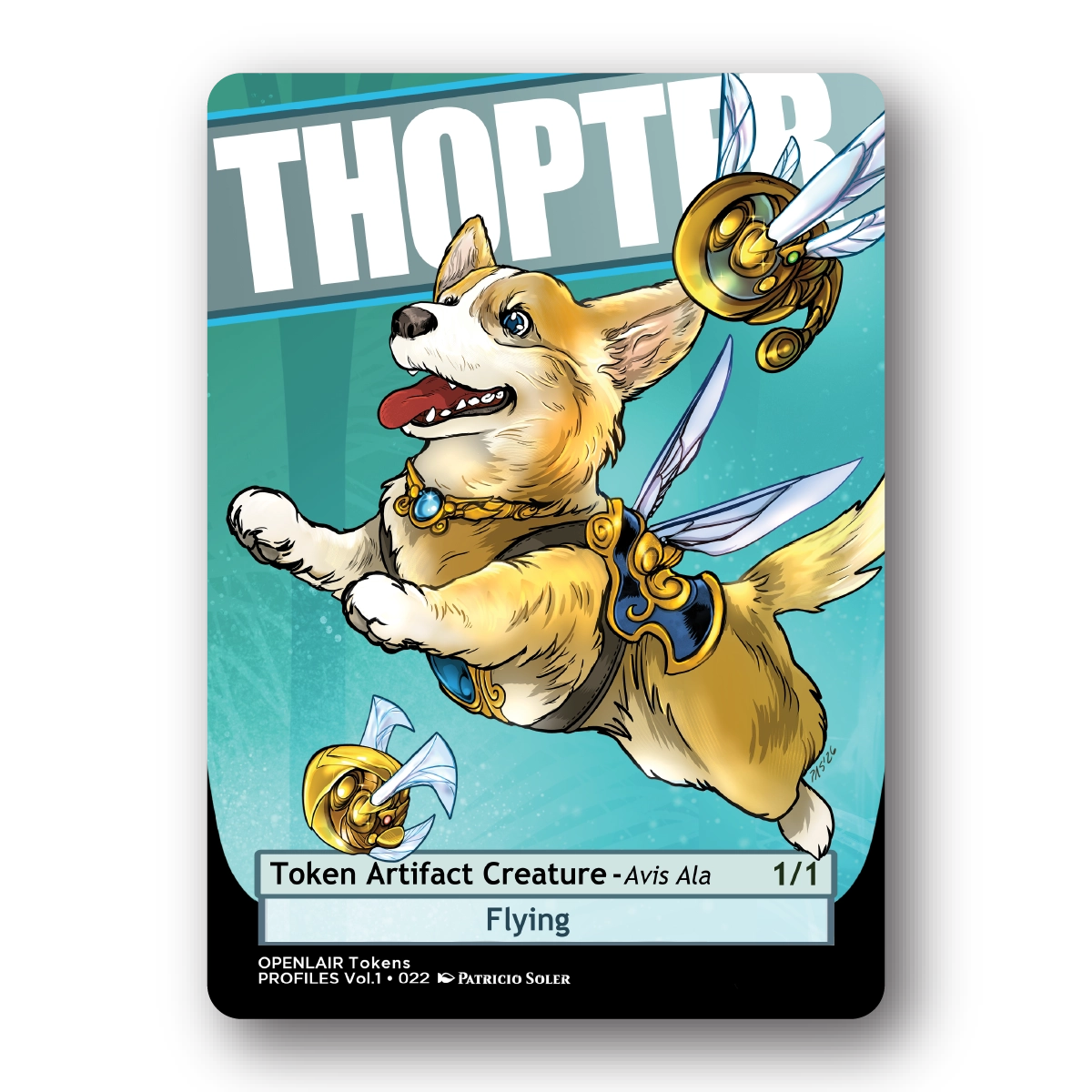 Thopter Token Pack for Magic the Gathering  MTG: 4 pack 1/1 Thopter Tokens - Patricio Soler