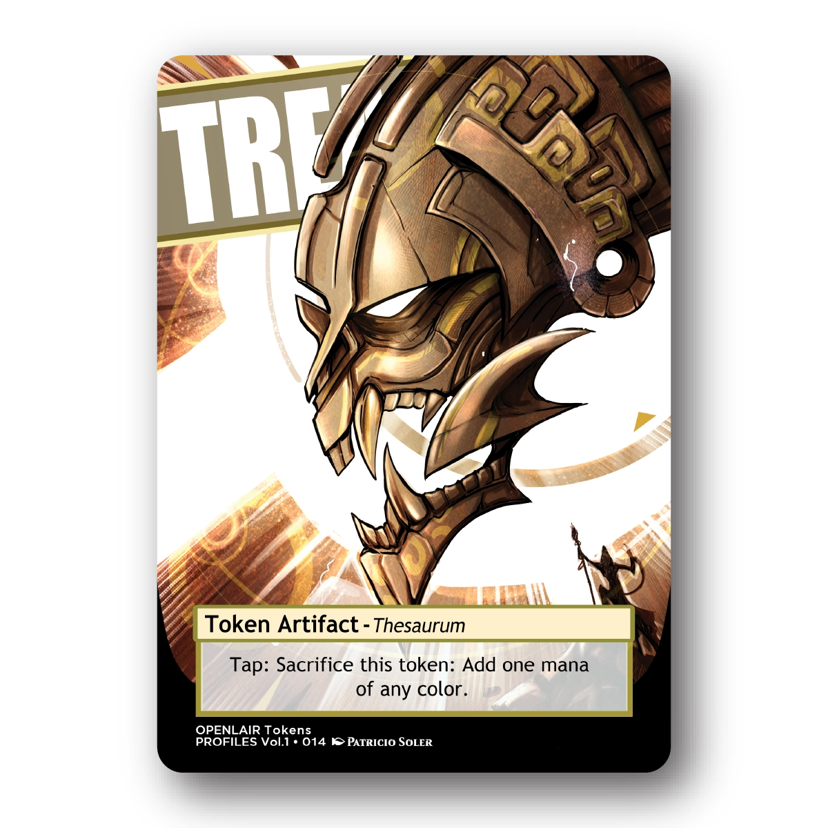 Treasure Token Pack for Magic the Gathering  MTG: 4 pack Treasure Tokens - Patricio Soler