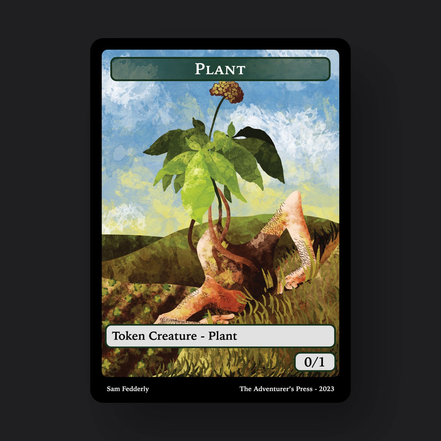 Plant Token Pack for Magic the Gathering MTG: 4 pack 0/1 Plant Tokens