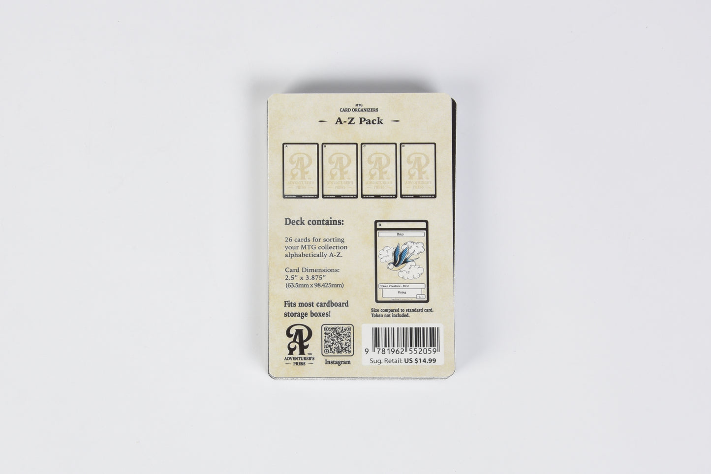 mtg card sorter A-Z Pack Magic the Gathering Organizer Cards: 26 cards for organizing – The Adventurer's Press