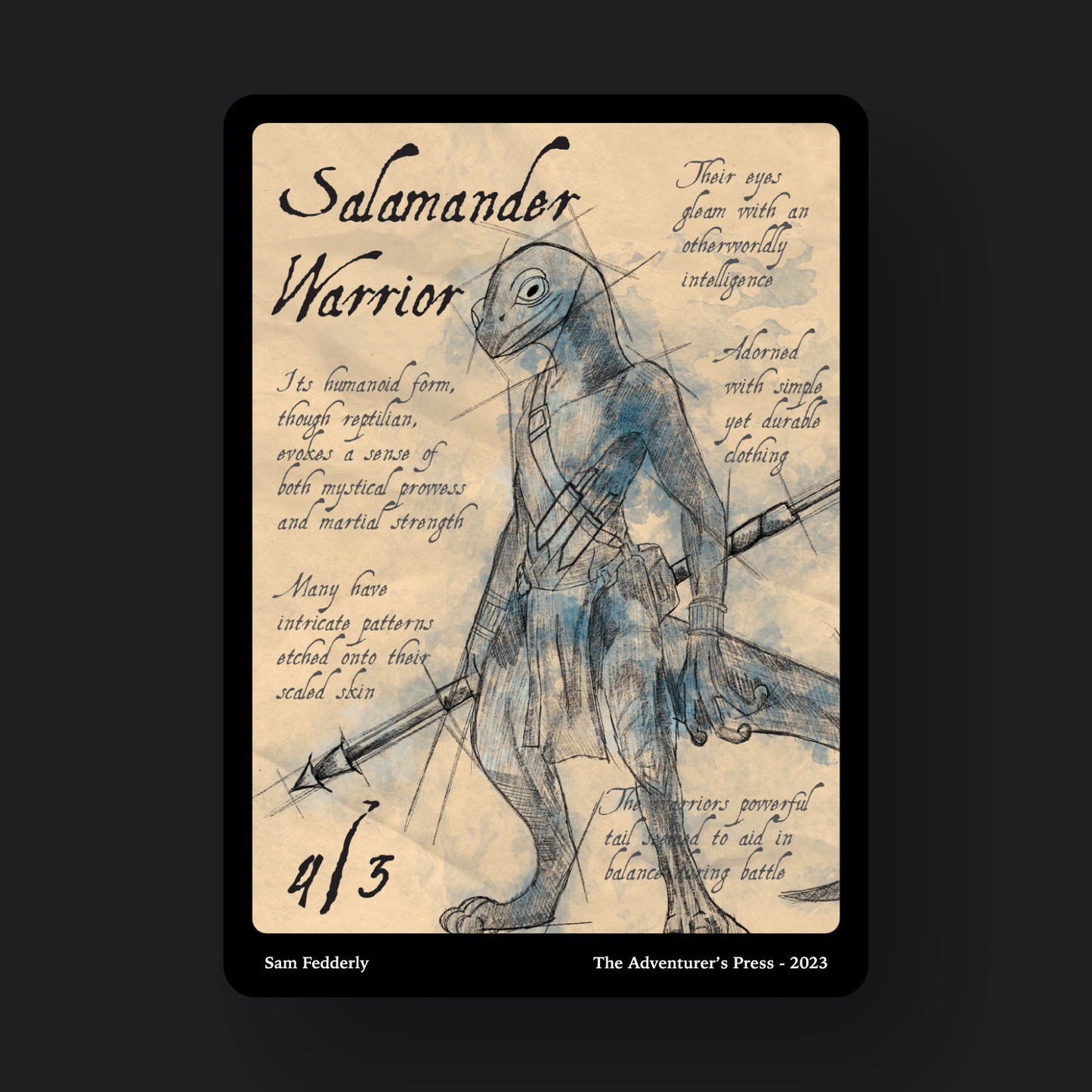 Salamander Warrior Token Pack for Magic the Gathering MTG: 4 pack 2/3 Salamander Warrior Tokens