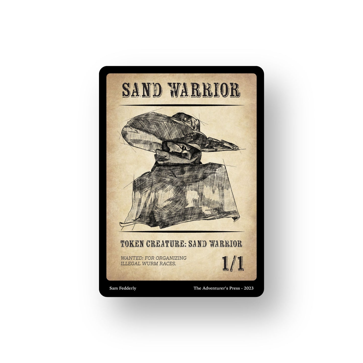 Sand Warrior Token Pack for Magic the Gathering MTG: 4 pack 1/1 Sand Warrior Tokens