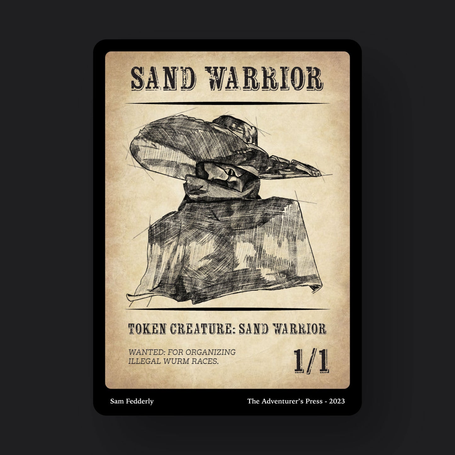 Sand Warrior Token Pack for Magic the Gathering MTG: 4 pack 1/1 Sand Warrior Tokens