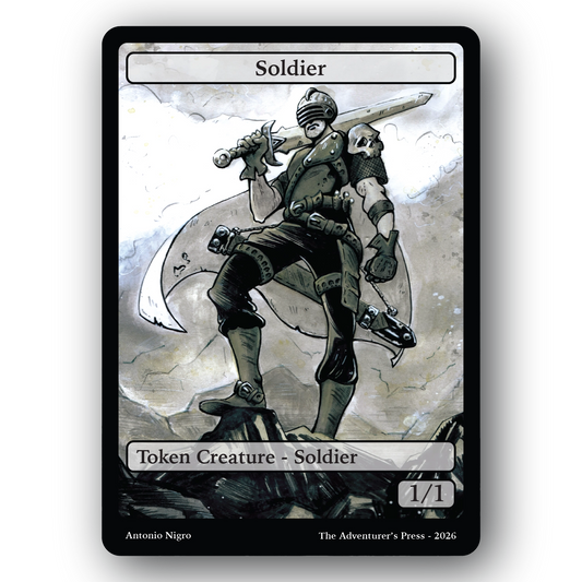 Soldier Token Pack for Magic the Gathering MTG: 4 pack 1/1 Soldiers Tokens