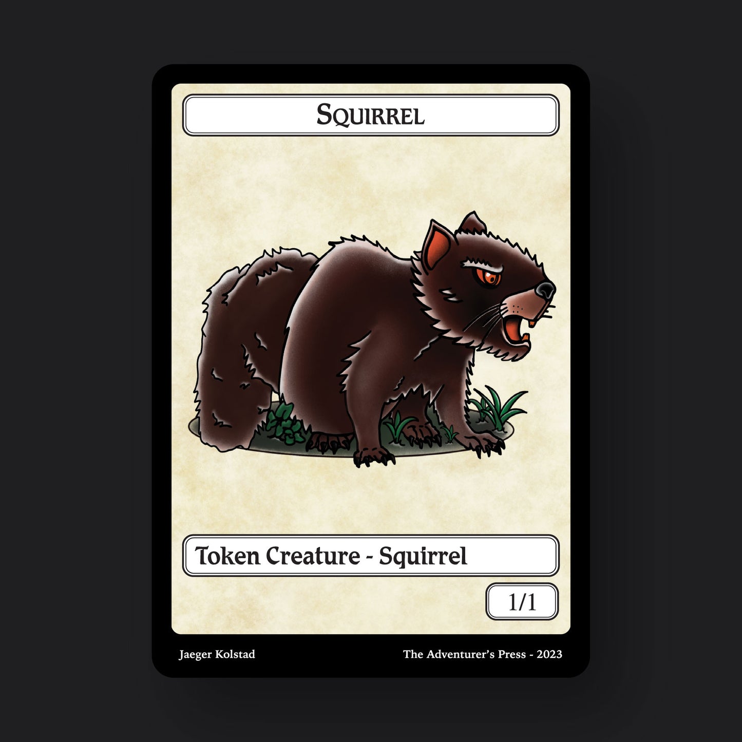 Squirrel Token Pack for Magic the Gathering MTG: 4 pack 1/1 Squirrel Tokens - JK