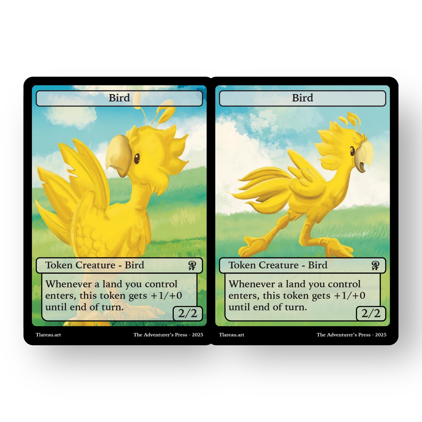 Chocobo Bird Token Pack for Magic the Gathering MTG: 4 pack 2/2 Chocobo Bird Tokens