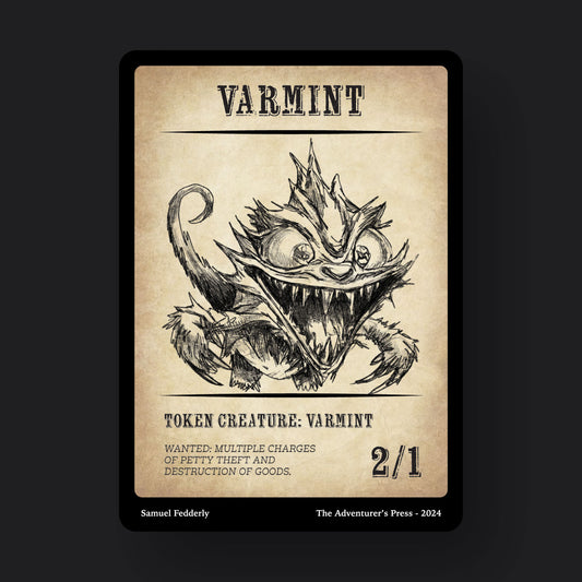 Varmint Token Pack for Magic the Gathering MTG: 4 pack 2/1 Varmint