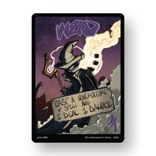 Wizard Token Pack for Magic the Gathering MTG: 4 pack Wizard 0/1 tokens