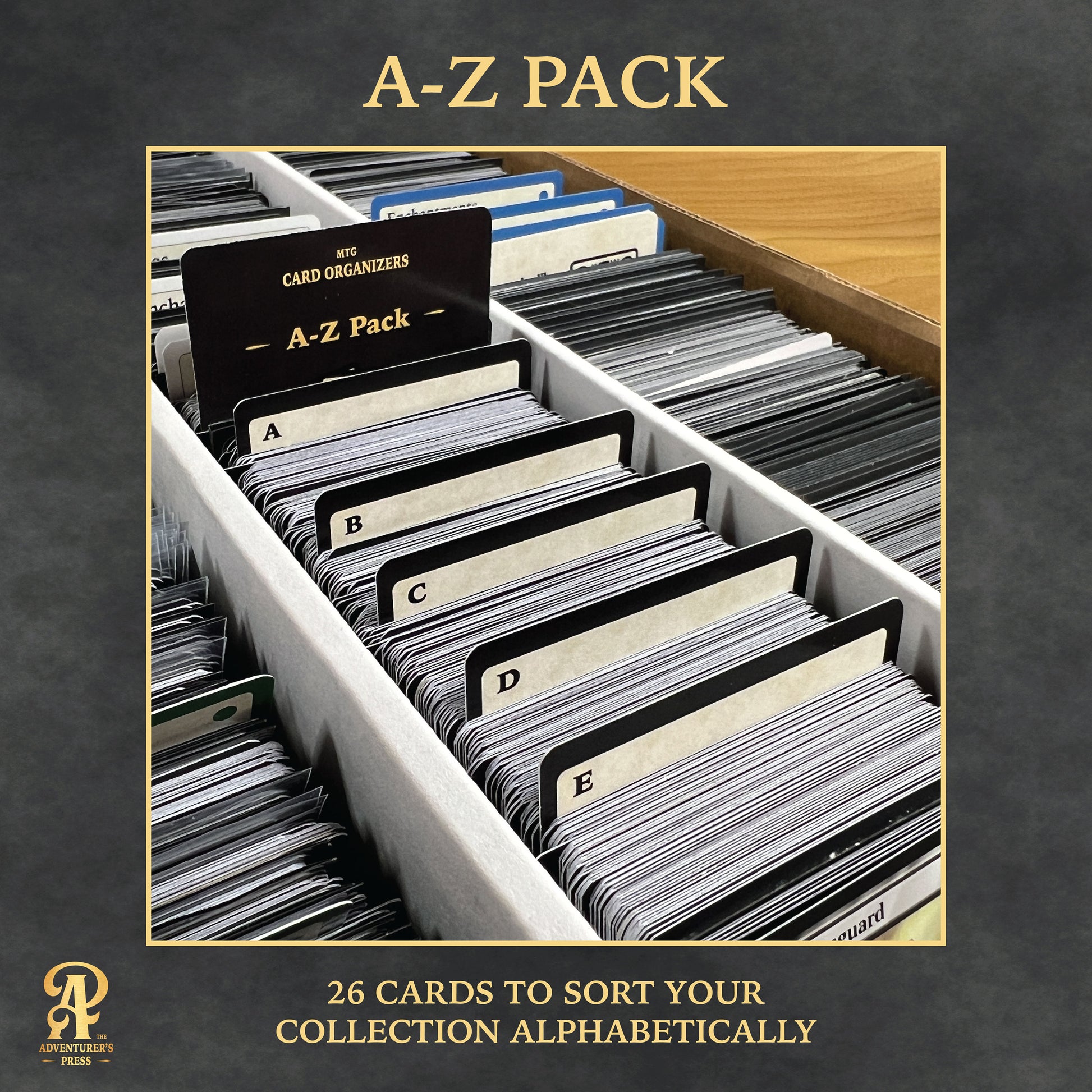 A-Z Pack Magic the Gathering Organizer Cards: 26 cards for organizing magic the gathering trading cards alphabetically